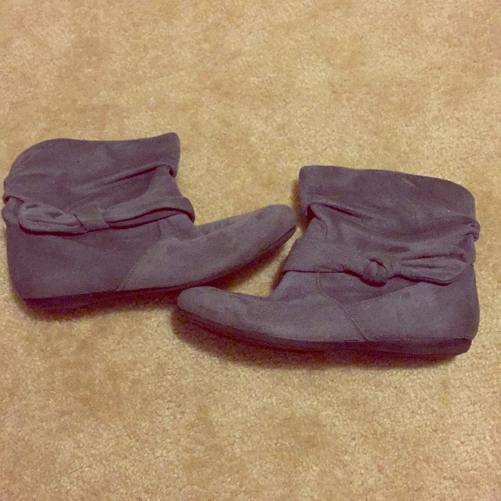 Suede booties